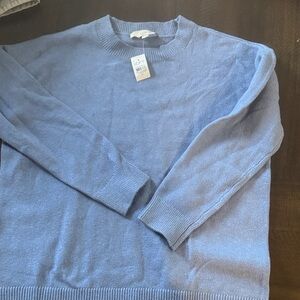 LOFT Men's Crewneck Sweater in Blue